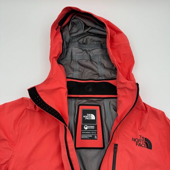 The North Face Steep Series Futurelight Women’s XL Orange Ski Waterproof Jacket - Picture 4 of 16